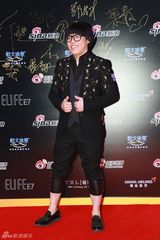 组图：微博之夜红毯 好声音冠军李琦顶蘑菇头