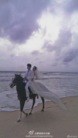 组图：林志颖陈若仪大婚海边烟花下拥吻