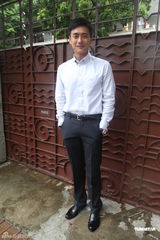 组图：黄宗泽否认为情消瘦 与周丽淇合作不怕传绯闻