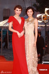 幻灯：香港金像奖颁奖红毯 陈法拉和朱璇长裙斗艳