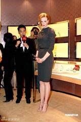 高清图集：妮可-基德曼现身香港 黑裙高贵大秀美胸