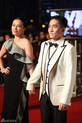 组图：刘嘉玲梁朝伟牵手亲密亮相亚太电影大奖红毯