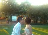 组图：金志文婚礼举行在即 赴三亚拍婚纱外景照