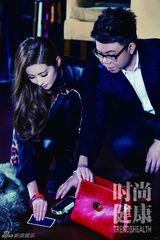 组图：陈奂仁携颖儿登杂志 演绎悬疑推理小说