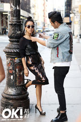 组图：吉克隽逸纽约拍大片 再登时尚杂志封面