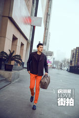 明星爱街拍：大长腿欧巴孙艺洲&金世佳的时装秀