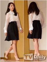 组图：李敏镐红装宣传《继承者》 主创华丽齐聚