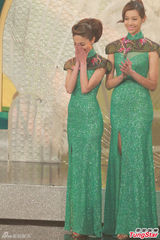 组图：港姐陈凯琳成双料华姐 佳丽泳装薄纱靓眼