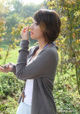 高清组图：浙江传媒学院校花李晞媛清纯写真