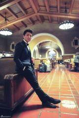 组图：李宗翰引领冬季风潮 洛杉矶全接触