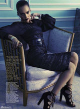 组图：阿尔芭《Marie Claire》冷艳迷人