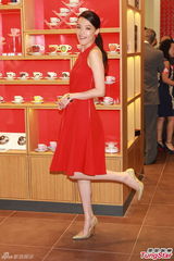 组图：舒淇妩媚红裙性感露背 坦诚接受异地恋