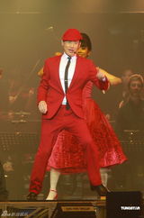 组图：张学友香港个唱揭幕 秀复古风秀踢踏舞