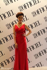 组图：车晓高贵亮相“优雅”盛典 露背装酷似女神  