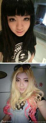 好声音清纯胖妞私照曝光 浓妆爆乳被指装纯(图)