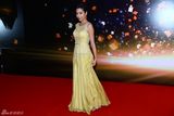 组图：2013新浪微博之夜红毯 杨恭如嫩黄裙妩媚