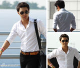 组图：盘点穿白衬衫也男神的男星们