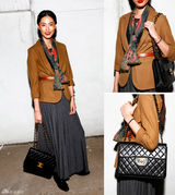 组图：明星爱街拍第二期 秋冬不可缺少各式围巾