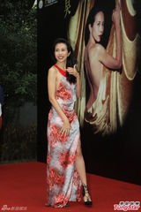 组图：风骚人妻莫文蔚穿裸背长裙 高叉秀美腿