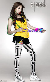 高清图：叶熙祺全新造型几何色彩冲击眼球