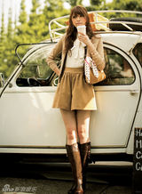 组图：日本模特宫田聪子示范89款秋季服饰搭配