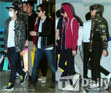 组图：SJM与CNBLUE结束中国行返韩倦容满面