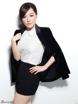 组图：薛佳凝大女人黑红写真 高贵冷艳气场十足