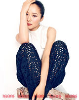 组图：江一燕时尚登封面 爱心义卖引领时尚公益