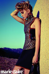 组图：麦莉-塞勒斯登《Marie Claire》封面