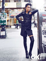 组图：吉克隽逸纽约拍大片 再登时尚杂志封面