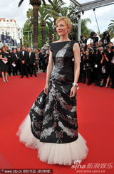 幻灯图集：凯特-布兰切特纱摆裙彰显华丽