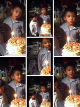 组图：Lucas5岁生日 盘点可爱成长史