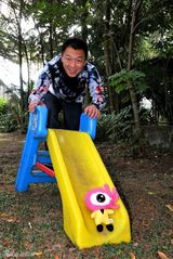 高清组图：黄渤与小新的威尼斯休闲时光