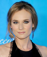 高清组图：黛安-克鲁格亮相黑色礼服真空秀美背