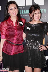 组图：张柏文出席杂志派对 何佩瑜张暖雅比艳