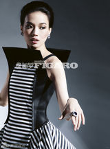 高清图：舒淇《费加罗FIGARO》白发大片冷艳美丽