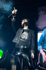 组图：汪峰成都激情开唱 歌迷起哄喊章子怡