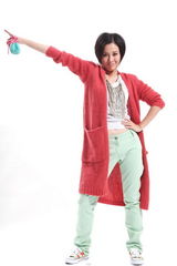 组图：叶璇拍清新大片 畅聊健康生活理念