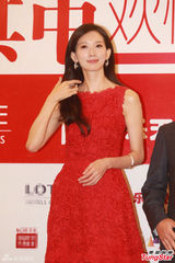 组图：林志玲蕾丝裙性感代言 谈演技避而不答