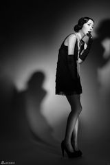 江一燕黑白映画大片复古风情