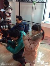 组图：田亮晒Cindy萌照 笑称风一样的女子