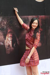 组图：国产恐怖片《咒丝》亮相上海 唐季礼助阵