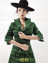 组图：李小璐复古大片名媛范儿上演帽子戏法