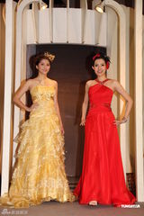 组图：吴千语丁乐锶湾仔婚纱展走秀