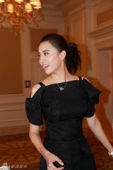 组图：视后宋佳受邀艺术盛典 修身黑裙显优雅气质