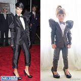 组图：4岁剪纸小裁缝再cos大明星 美裙精致可爱