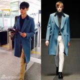 组图：李敏镐张亮再撞衫 大长腿男神引粉丝花痴