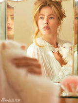 组图：荷兰超模杜晨-科洛斯登杂志封面性感优雅