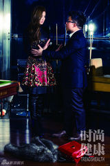 组图：陈奂仁携颖儿登杂志 演绎悬疑推理小说