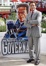 组图：施瓦辛格亮相2011戛纳电视节授予荣誉勋章